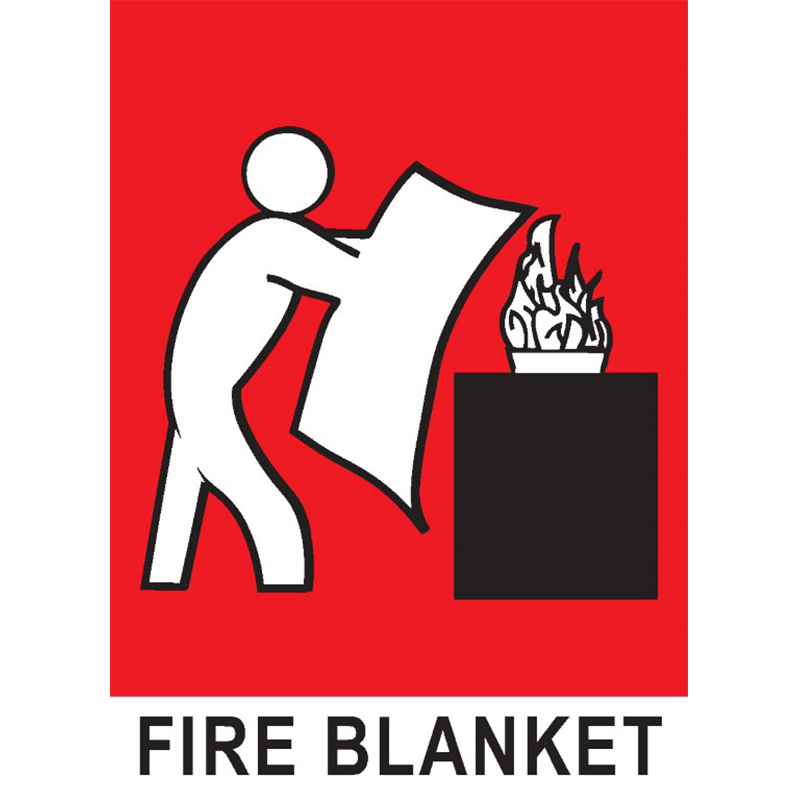 Large Fire Blanket Location Signs HECS Fire