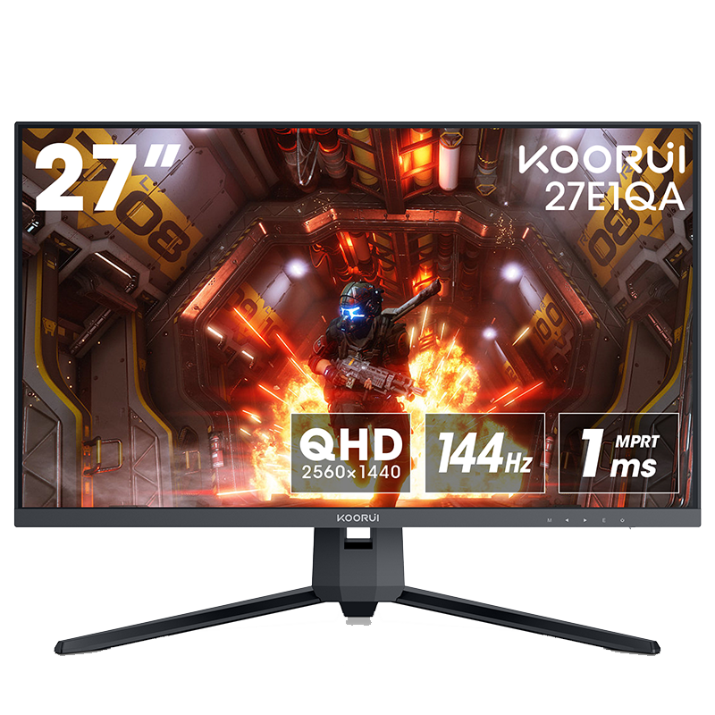 KOORUI 27E1QA 27" Gaming Monitor 2560x1440 QHD144Hz 1ms