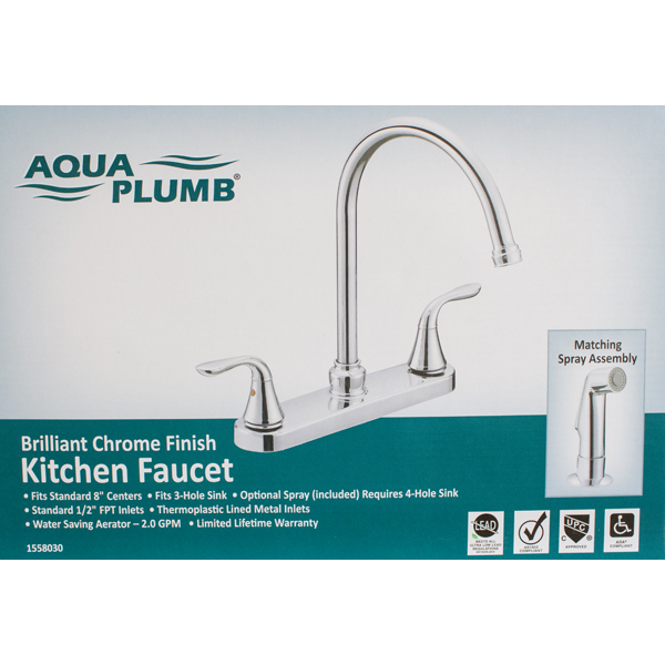 Aqua Plumb Gooseneck Faucet Chrome Heeby's Surplus Inc.