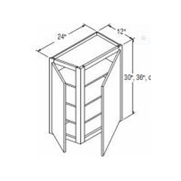 24" x 30", Stone Harbor Gray Kitchen Wall Angle Heeby's