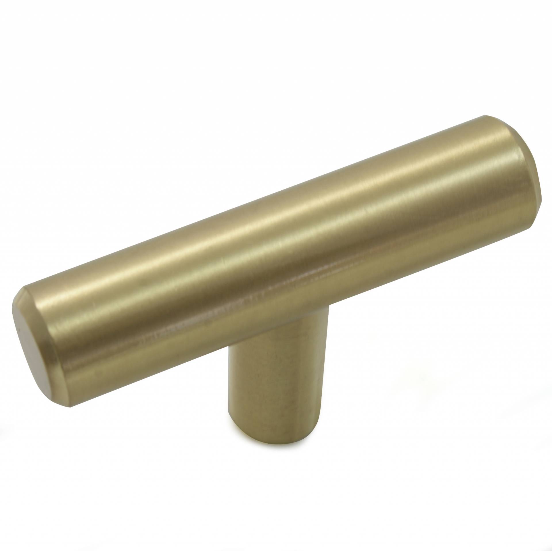 2" Satin Brass Steel TBar Knob Heeby's Surplus Inc.