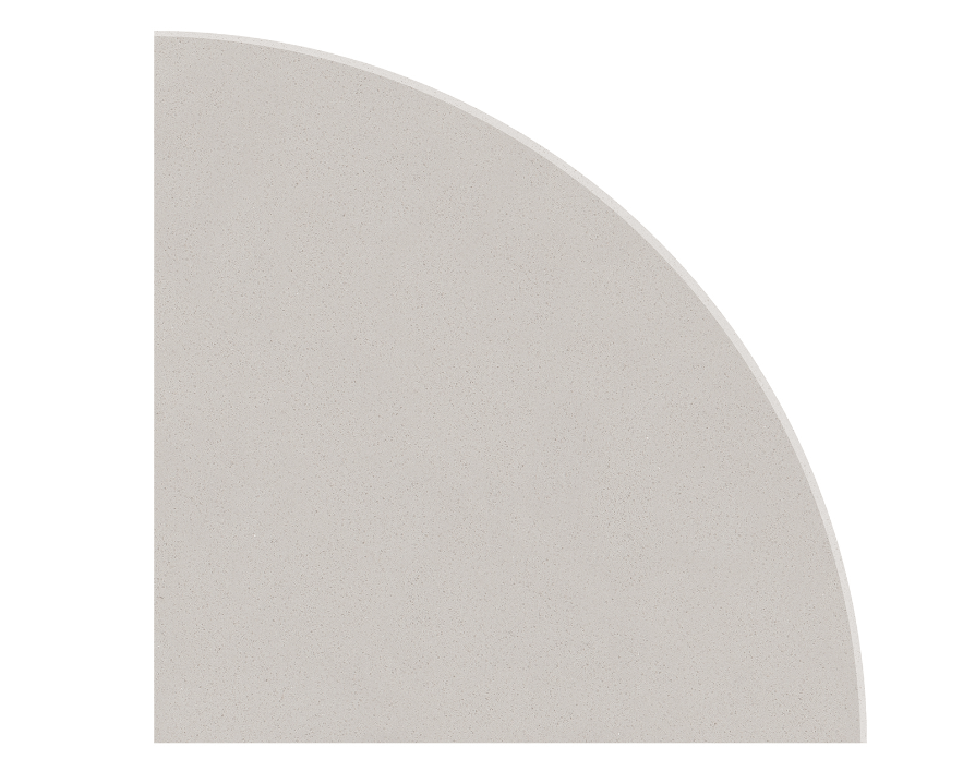 Miline Engineered Stone Corner Shelf Pearl Heeby's Surplus Inc.