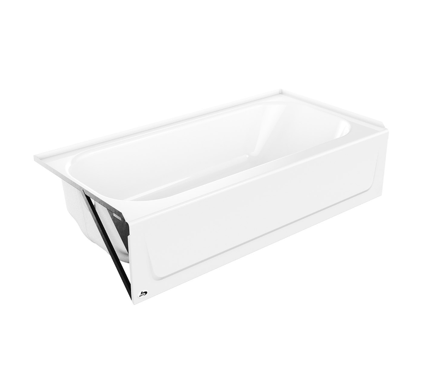 60" Bootzcast Porcelain Bathtub (Left Drain) Heeby's Surplus Inc.