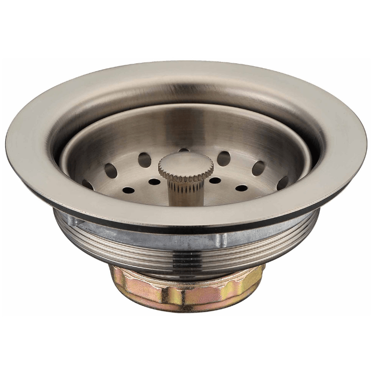 Sink Basket Strainer Stainless Steel Brushed Nickel Heeby's Surplus