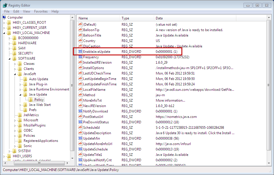 Disable Java updates with Group Policy Object (GPO) HeelpBook