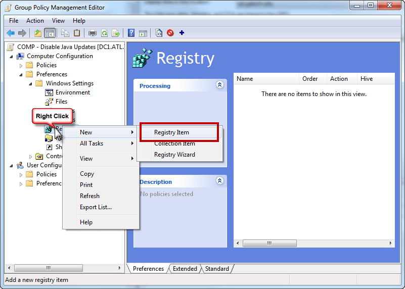 Disable Java updates with Group Policy Object (GPO) HeelpBook