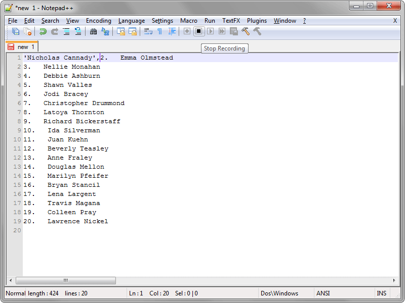 Notepad++ Macros HeelpBook