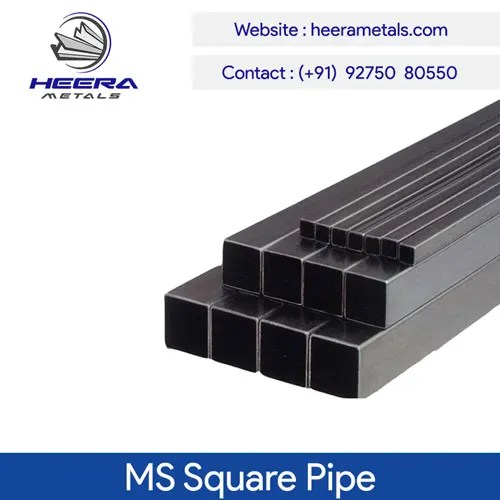MS Square Pipe Durable Mild Steel Pipes