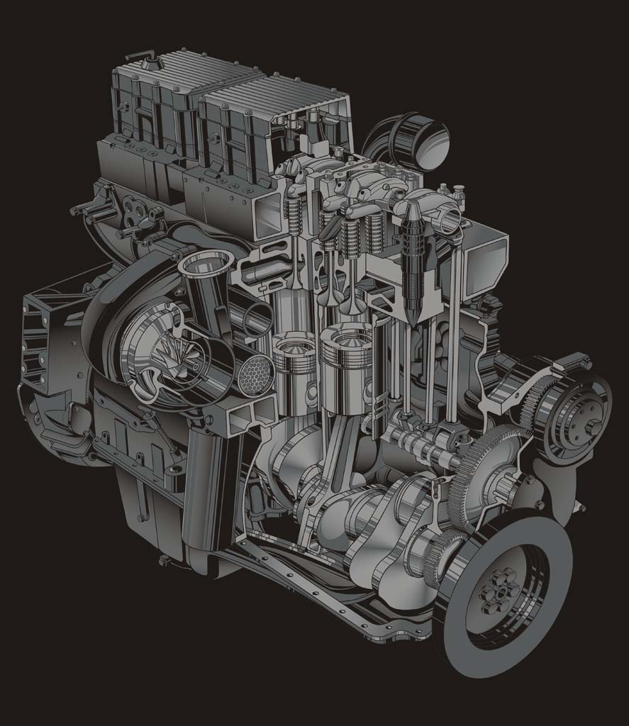 Michael Hegedus Cutaway Engine