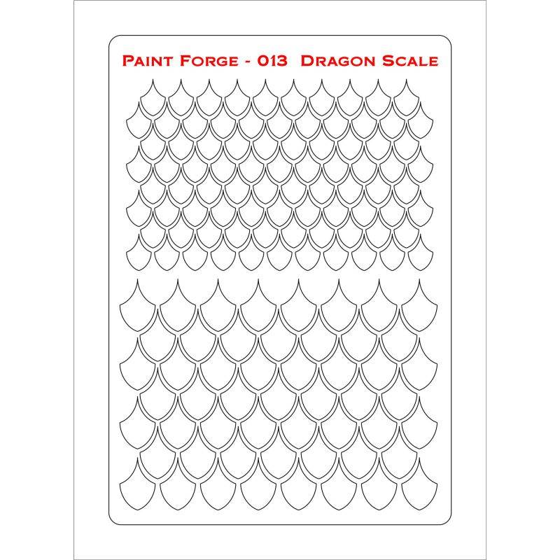DRAGON SCALE STENCIL (M)
