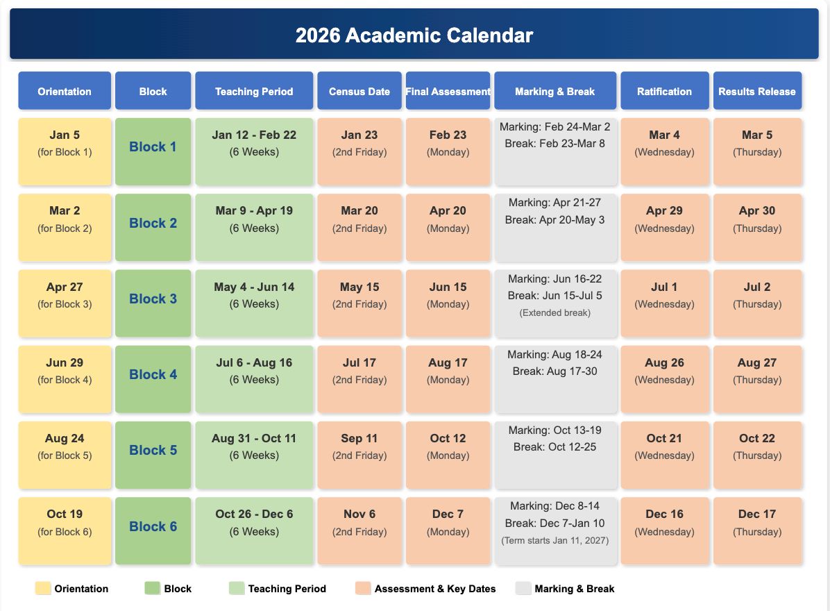 Academic Calendars HEI