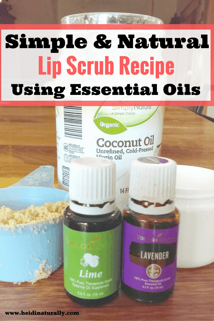 Easy Natural Lip Scrub using Essential Oils