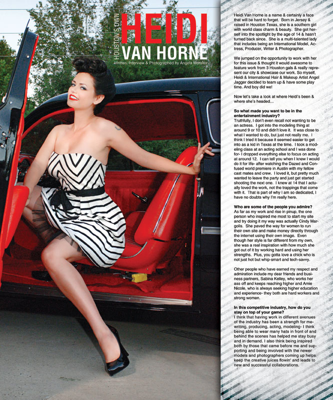 Actress – Heidi Van Horne
