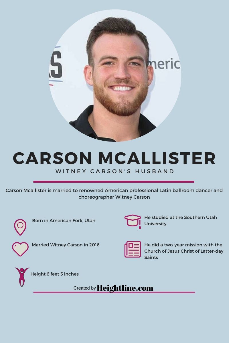Carson McAllister Bio Facts To Know About Witney Carson's Husband