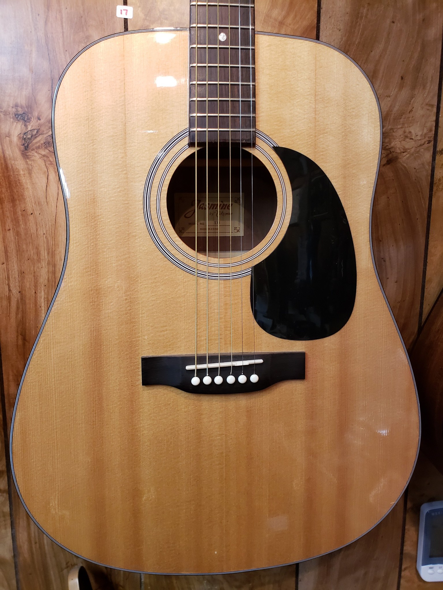 Takamine Jasmine Series S33 Dreadnought Acoustic Guitar Heights