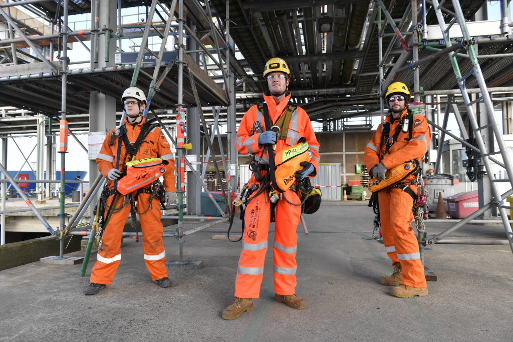 Rescue team Bilfinger Height Specialists