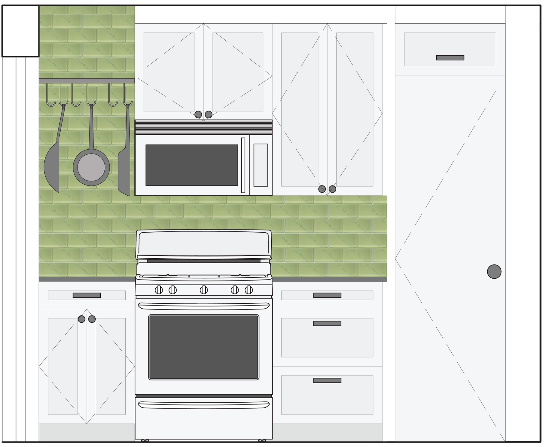 Kitchen Elevation Laura Heim Architect PLLC