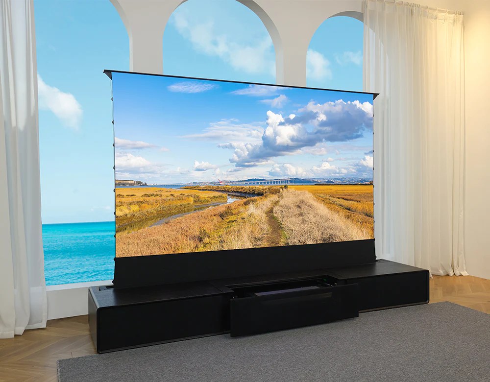 Laser TV Lowboard Integrated - HEIMKINOWELTEN.DE