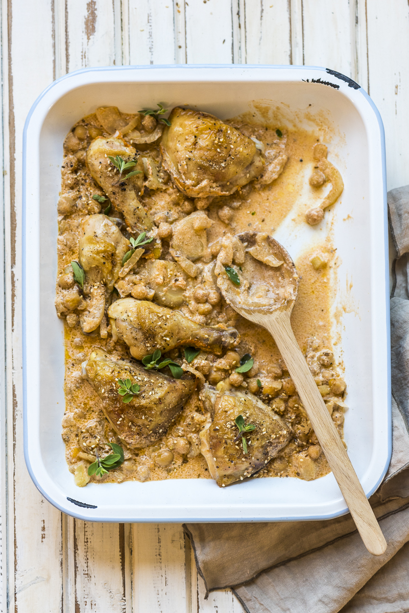 Paprika Chicken with Chickpeas and Fennel Hein van Tonder Food Photographer & Stylist