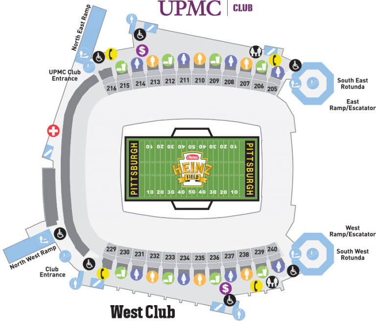 Heinz Field Seating Charts and Stadium Diagrams