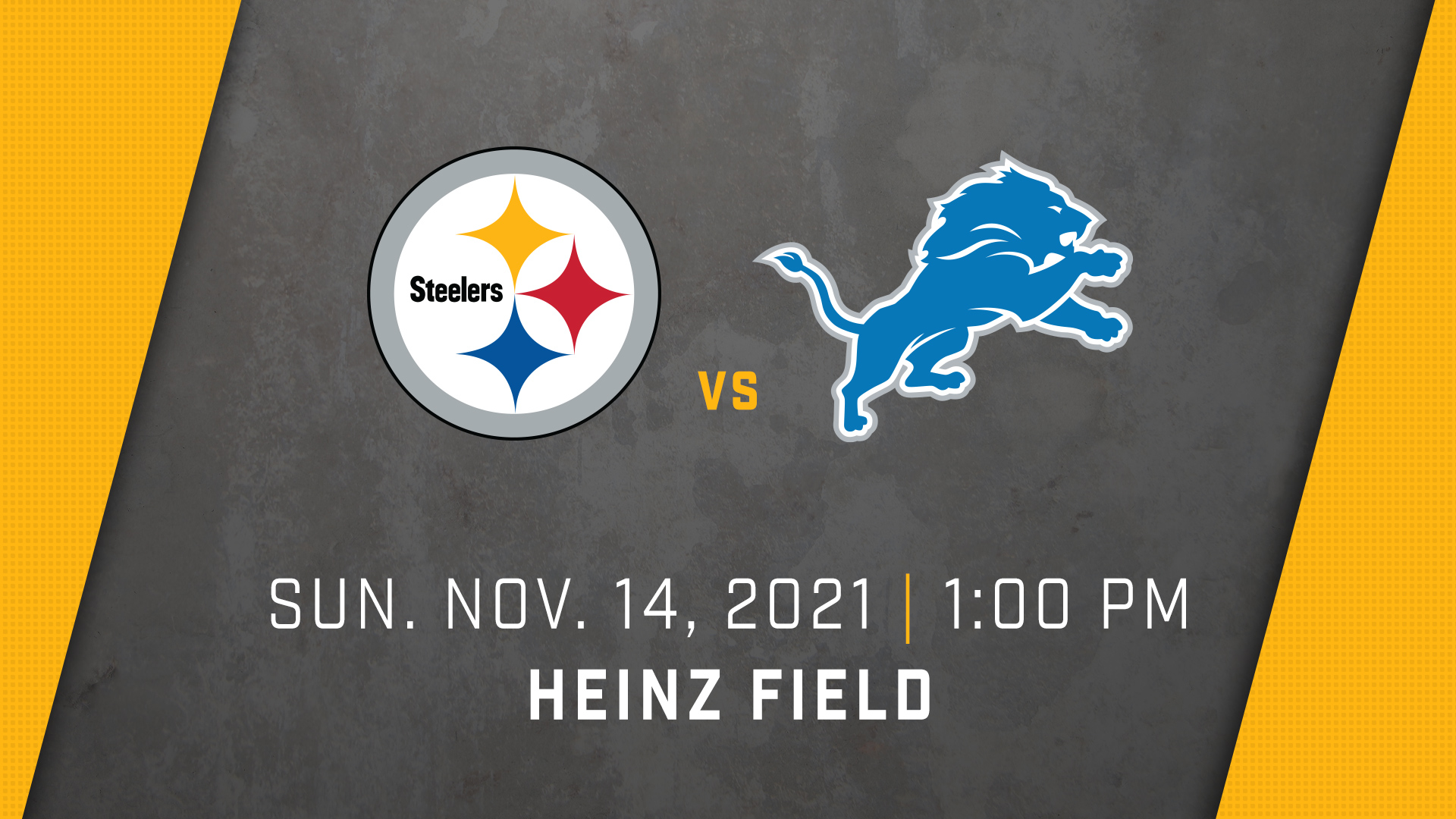 Pittsburgh Steelers vs. Detroit Lions 2021 Regular Season ⋆ Heinz Field in Pittsburgh, PA