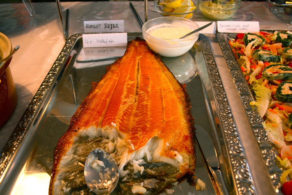 Fish and seafood buffet at Cafe Brag in