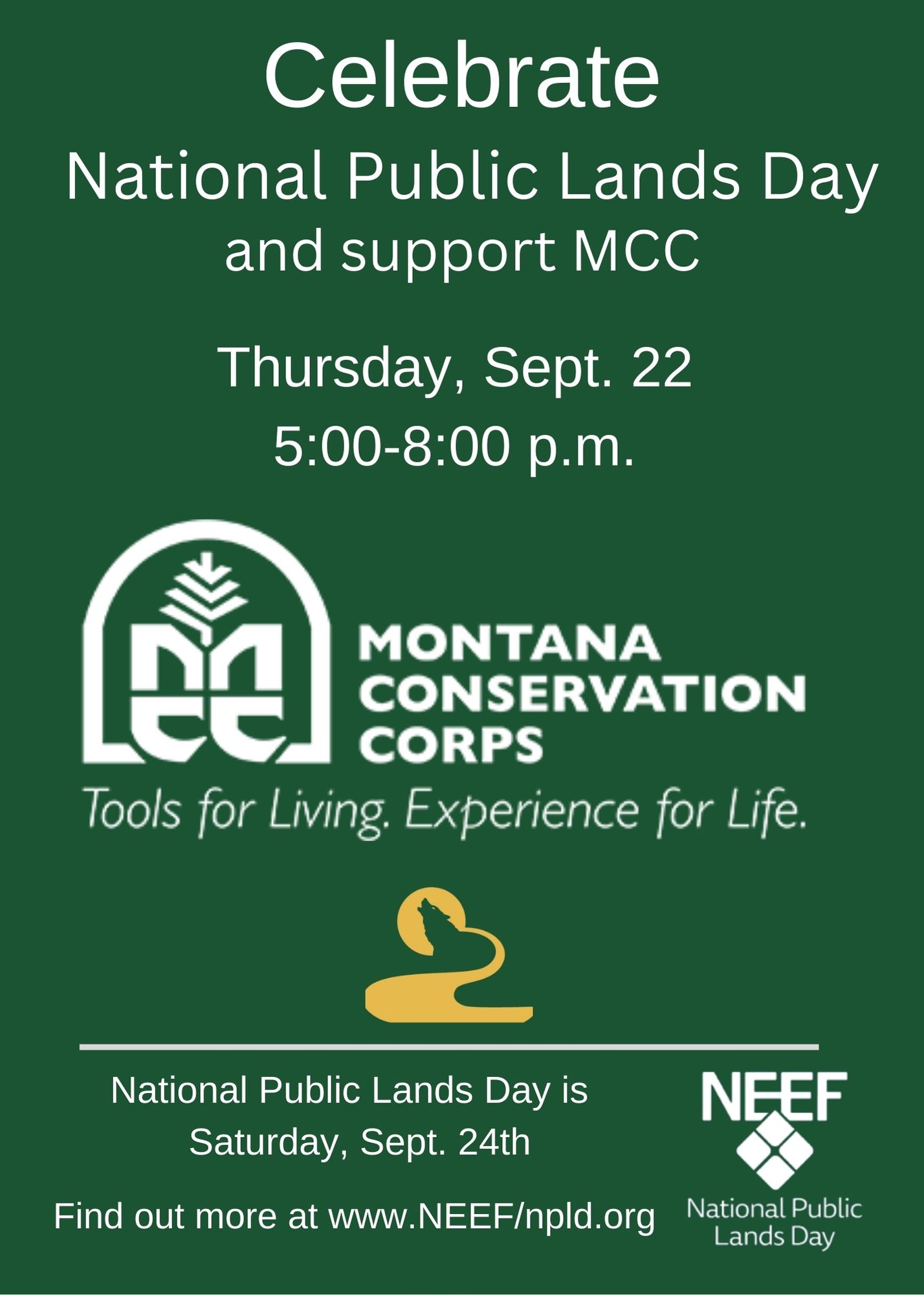 Montana Conservation Corps Community Night Visit Helena, Montana