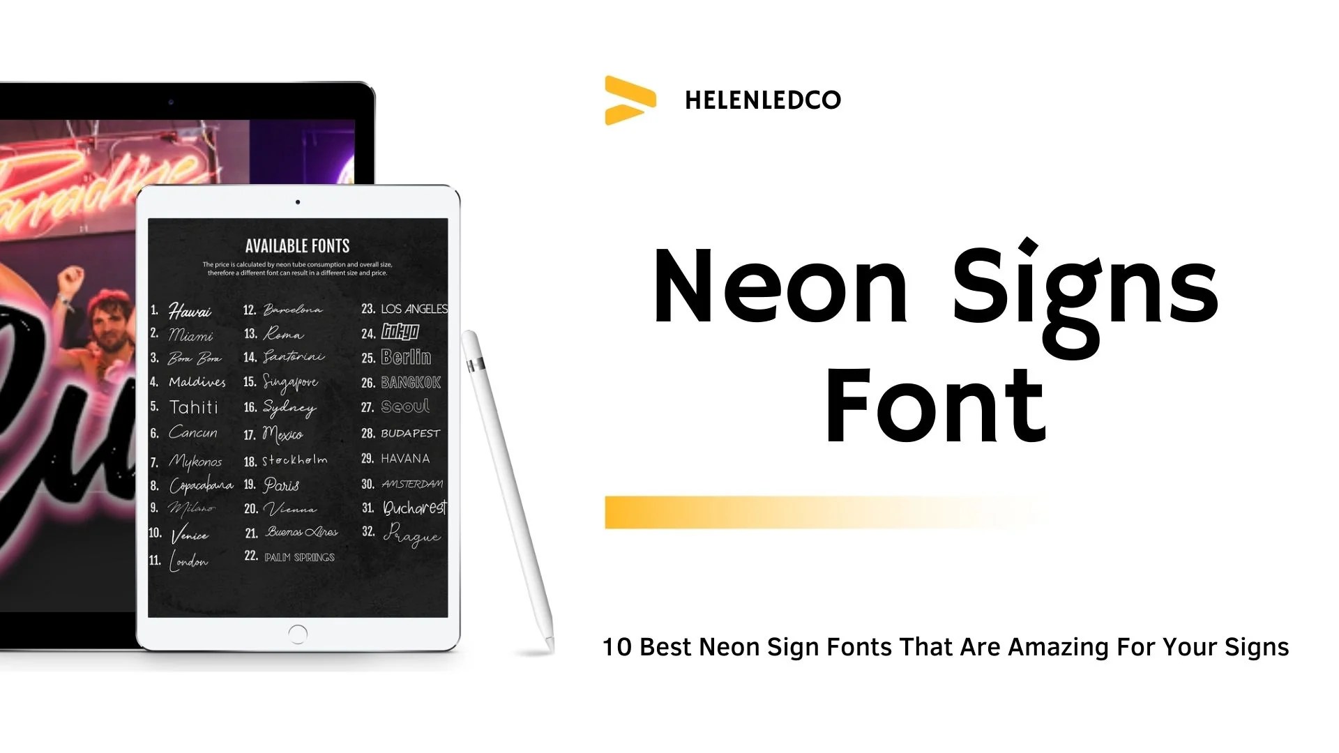 10 Best Neon Sign Fonts That Are Amazing For Your Signs