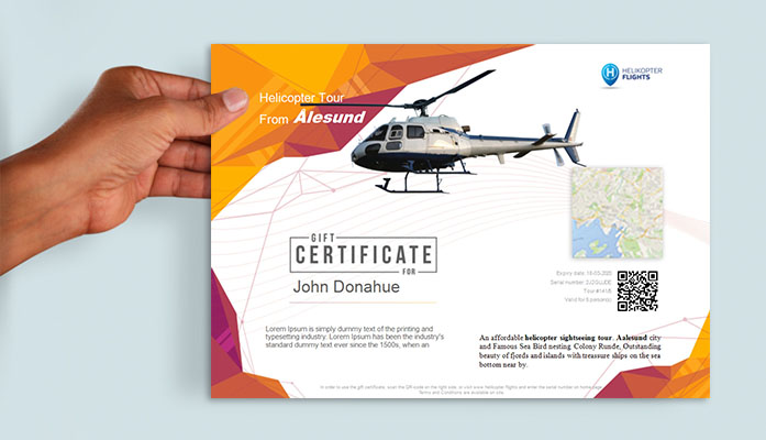 Helicopter Sightseeing Tours, and VIP Taxi in Norway