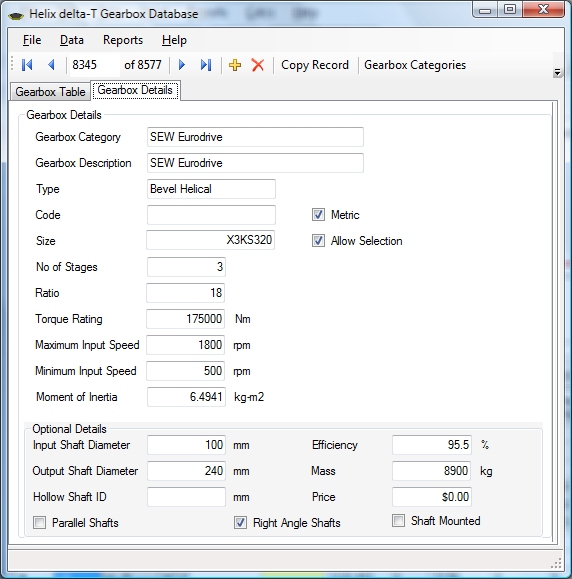Helix site Equipment Databases