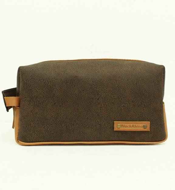 Men's leather kit bag