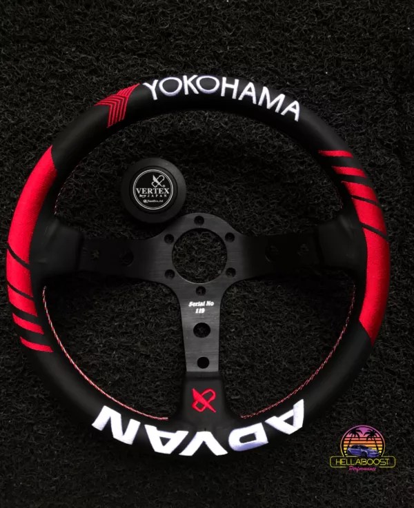 Advan X Yokohama Collaboration Car Drift Steering Wheels Hellaboost