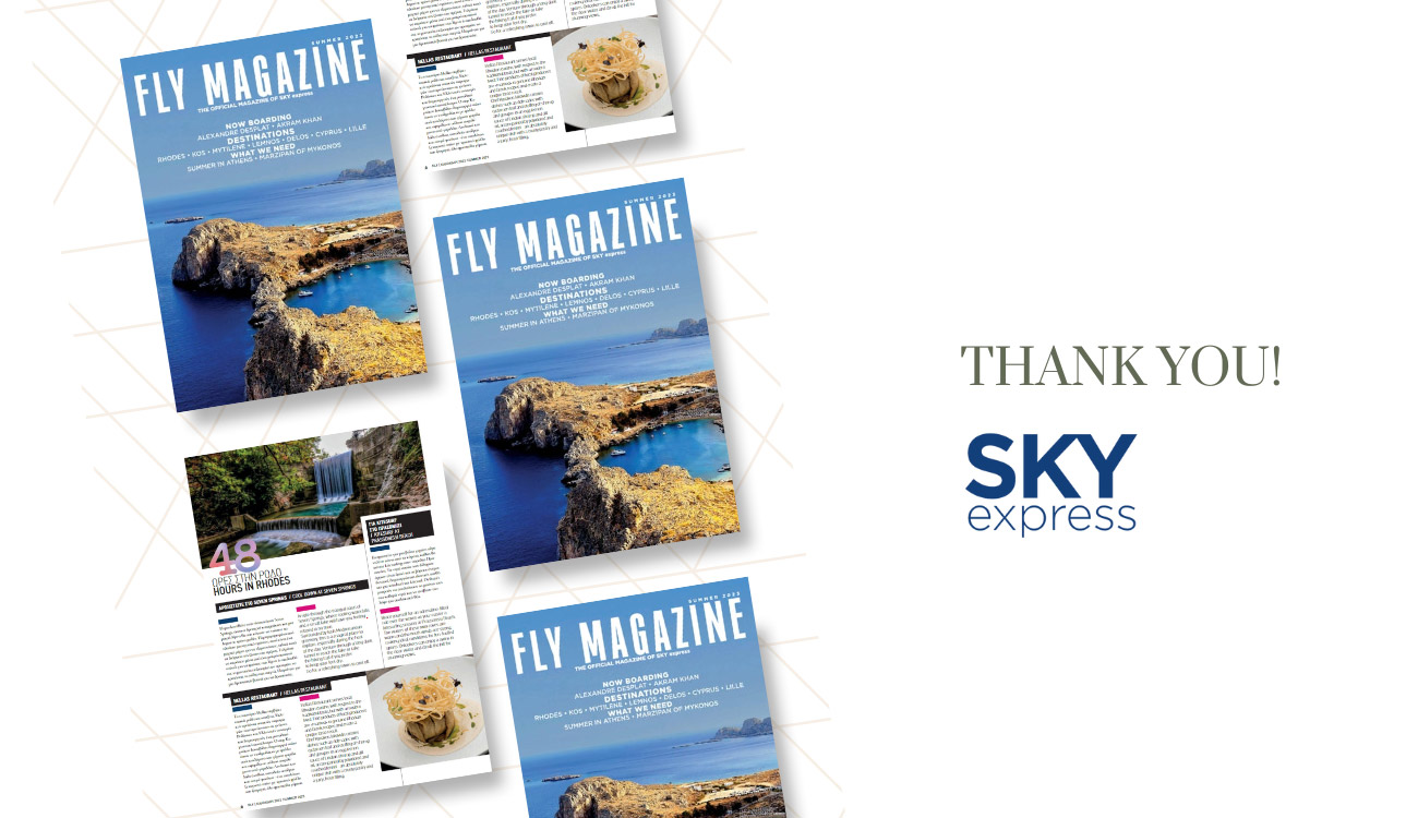 Feature on Fly Magazine, Sky Express Hellas Pefkos