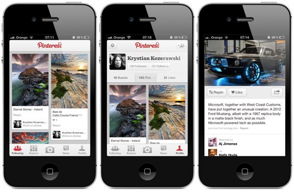 Pin Your Images With Pinterest Mobile App