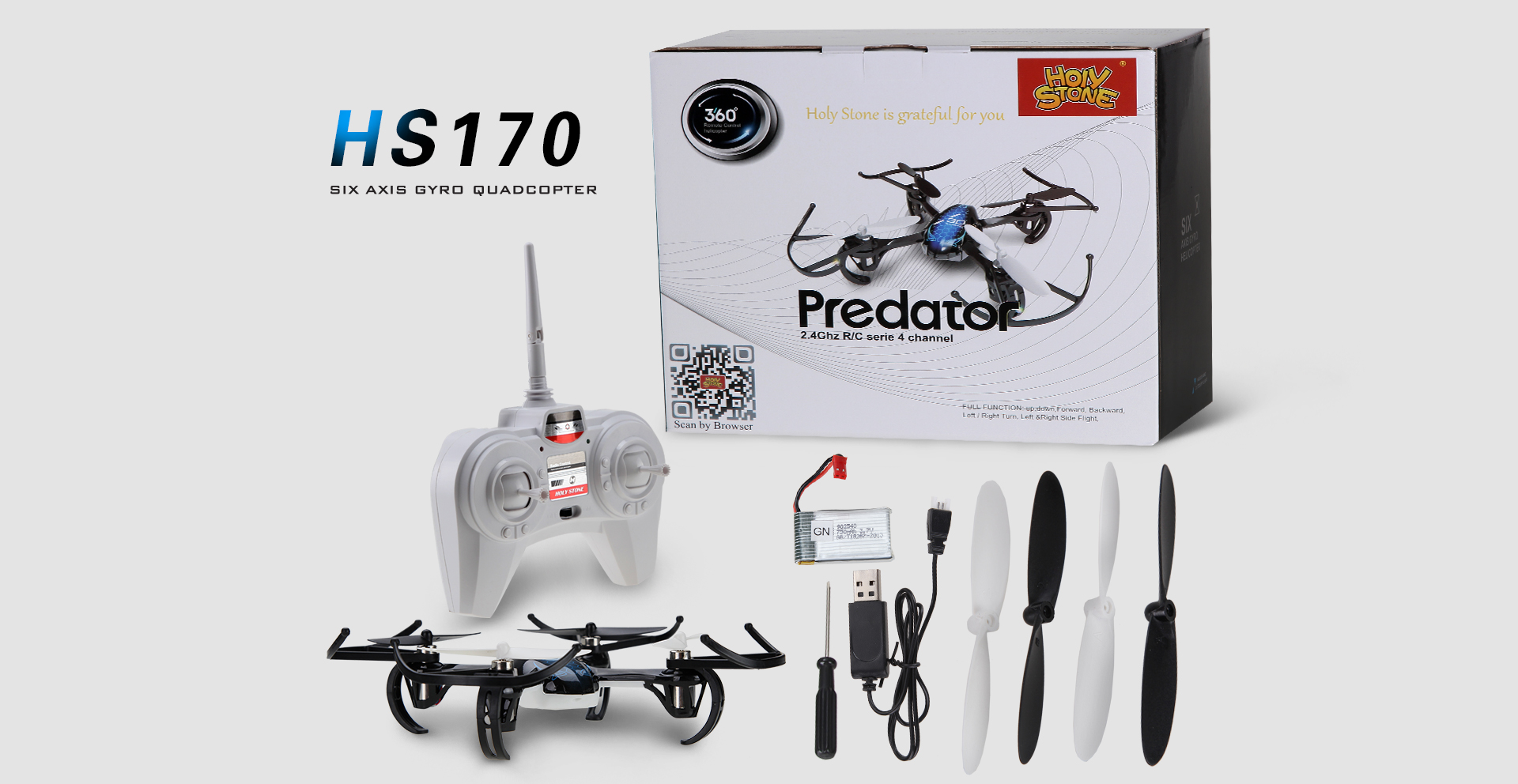 Holy Stone HS170 Predator Mini Drone - Hell Copters
