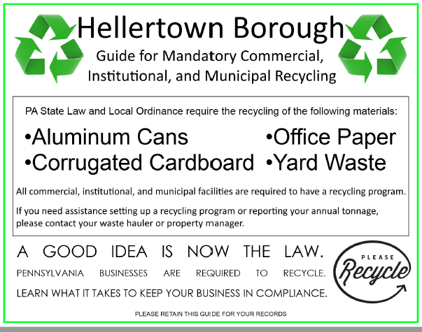 Sanitation and Recycling The Borough of Hellertown