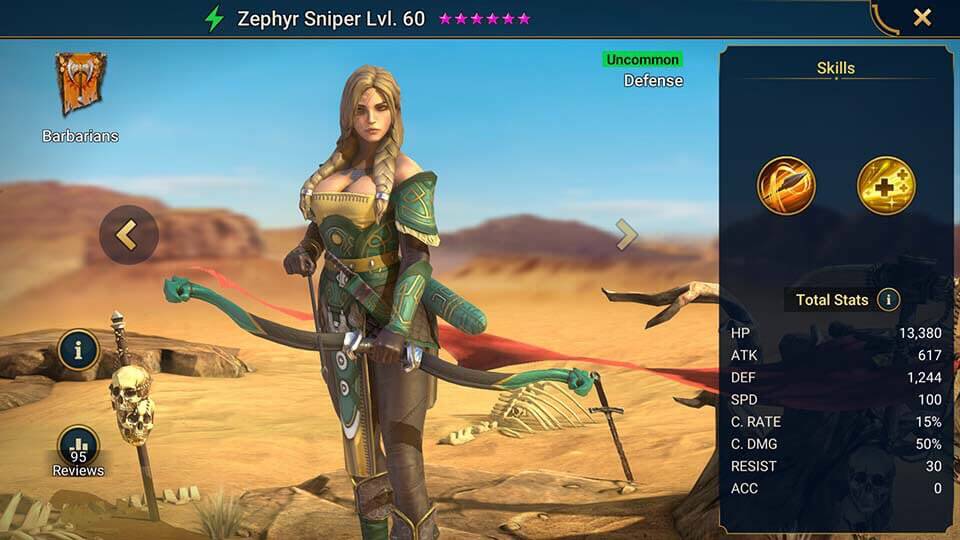 Zephyr Sniper HellHades Raid Shadow Legends