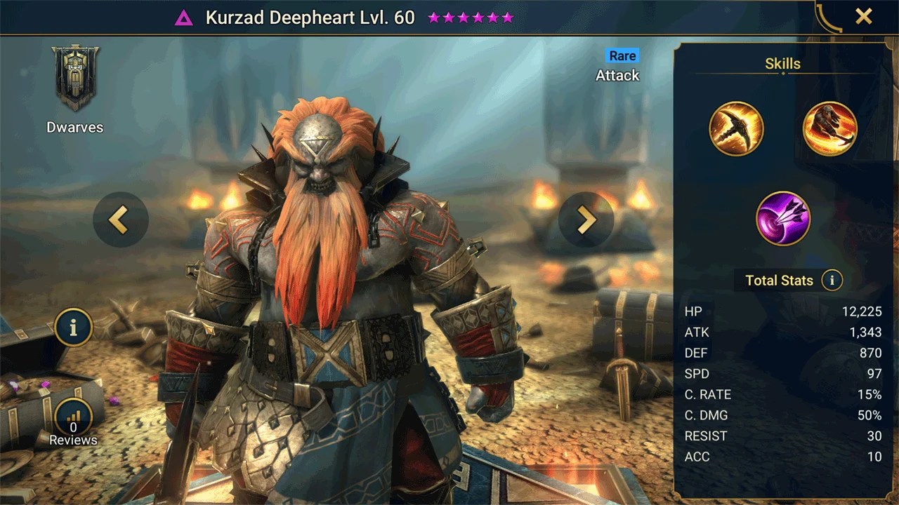 Kurzad Deepheart HellHades Raid Shadow Legends