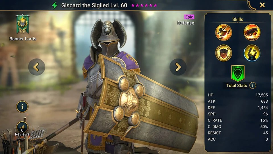 Giscard the Sigiled HellHades Raid Shadow Legends