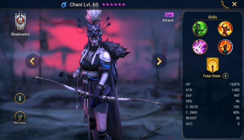 Chani HellHades Raid Shadow Legends