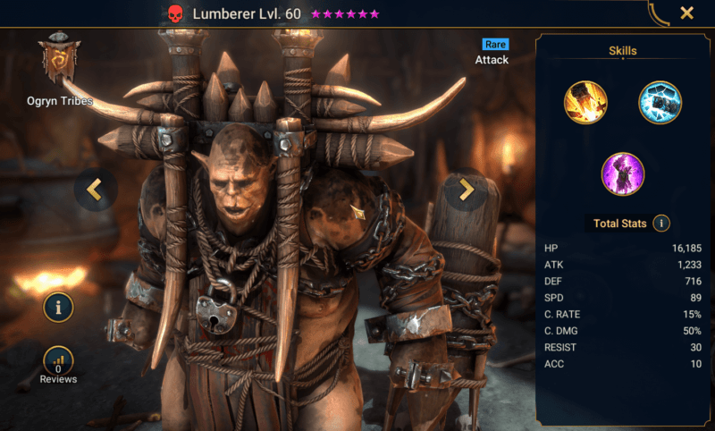 Lumberer HellHades Raid Shadow Legends