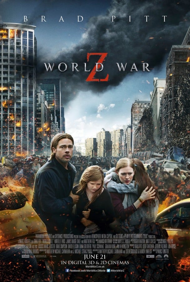 World War Z Zombie Apocalypse Starring Brad Pitt Hell...