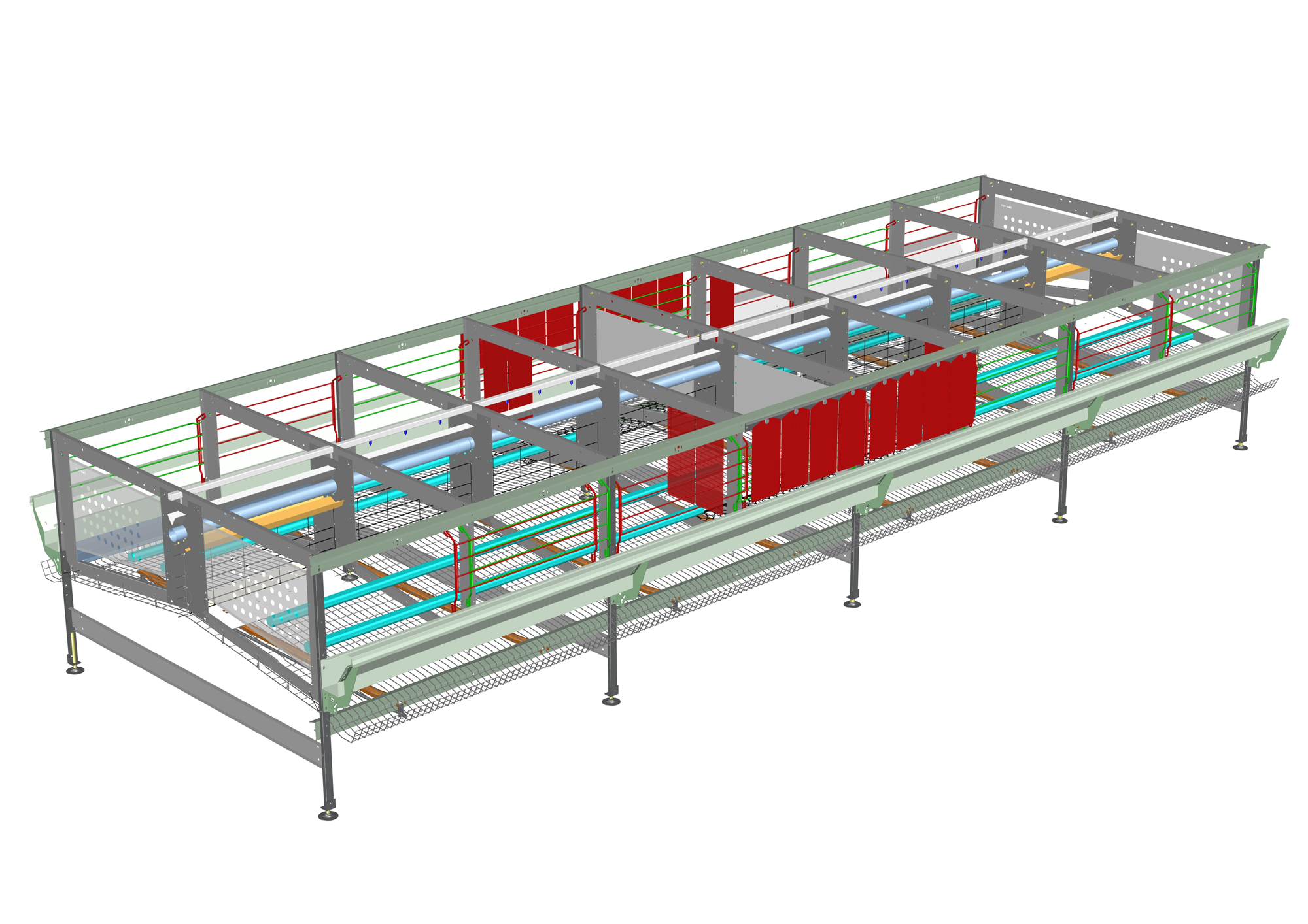 Enriched colony cages NF Hellmann Poultry