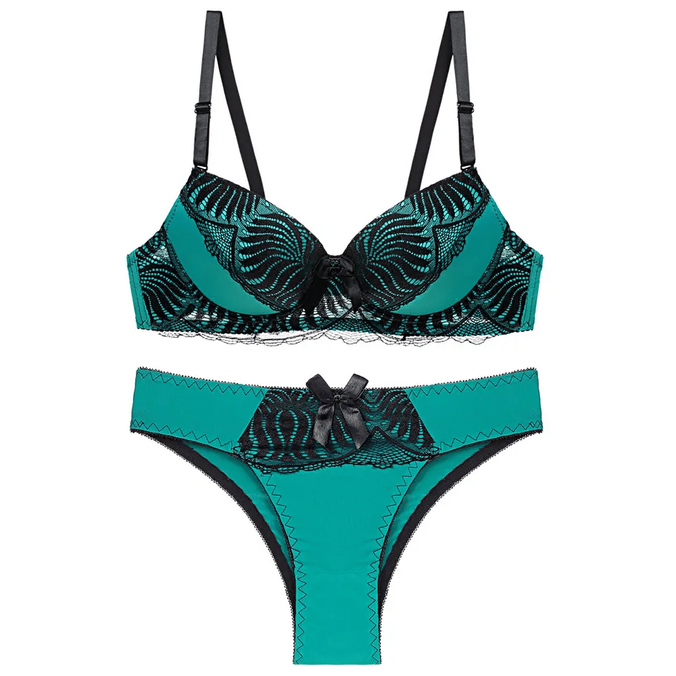 Women's Lace Bra and Panty set Nylon Bra set Lingerie Manufacturer