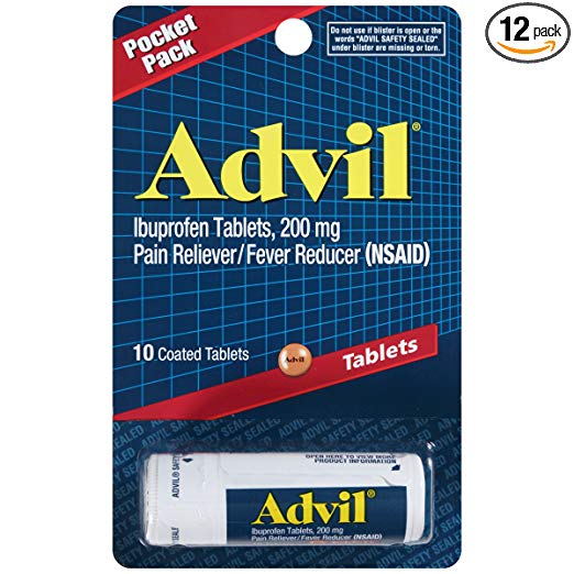 Advil Pain Reliever/Fever Reducer, 200mg Ibuprofen (10Count Coated