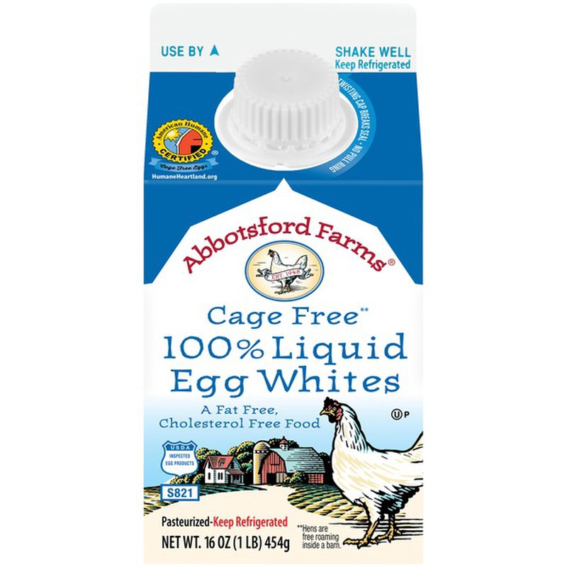 Abbotsford Farms Cage Free 100 Liquid Egg Whites, 16 oz HelloHalal