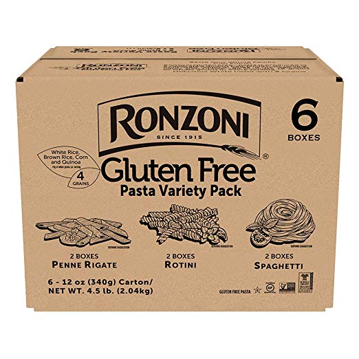 Ronzoni Gluten Free Pasta Variety Pack, 12oz, 6Pack HelloHalal