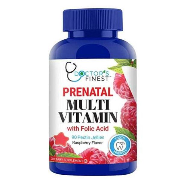Doctors Finest Prenatal Multivitamin w/Folic Acid & Iron Gummies 90
