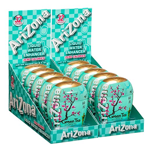 AriZona Green Tea with Honey and Ginseng Liquid Water Enhancer LWE