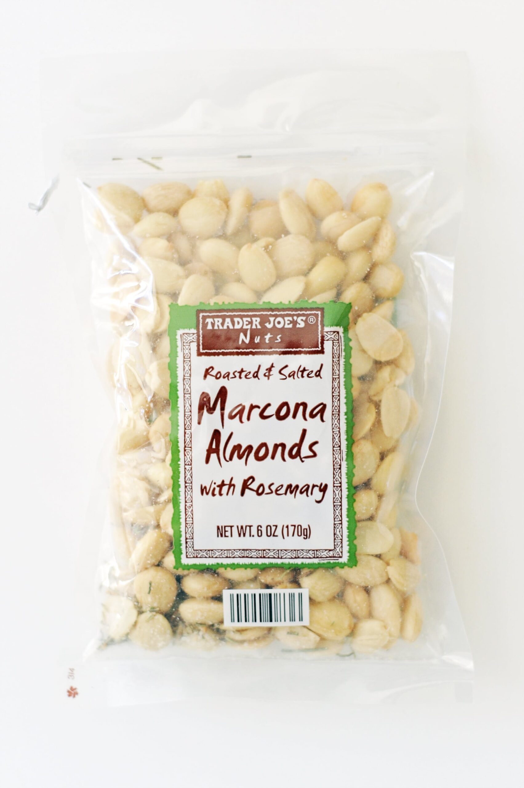 Trader Joe`s Roasted and Salted Marcona Almonds with Rosemary Net Wt
